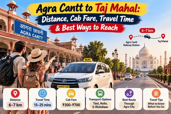 Agra Cantt to Taj Mahal Travel Guide